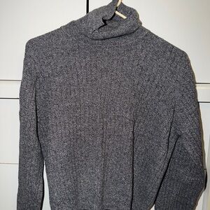 JEANNE PIERRE Gray Turtleneck Sweater